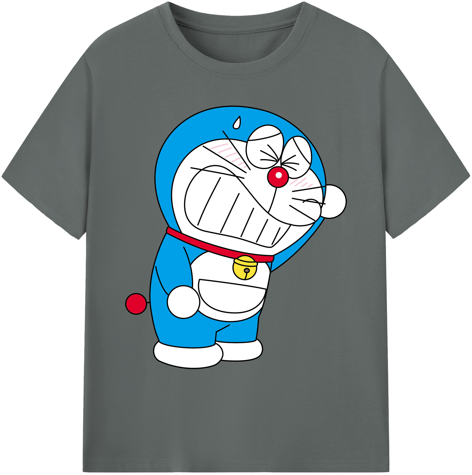（画像用） ドラえもん Doraemon 綿100％ メンズ半袖Tシャツ｜肌触りやわらか＆通気性